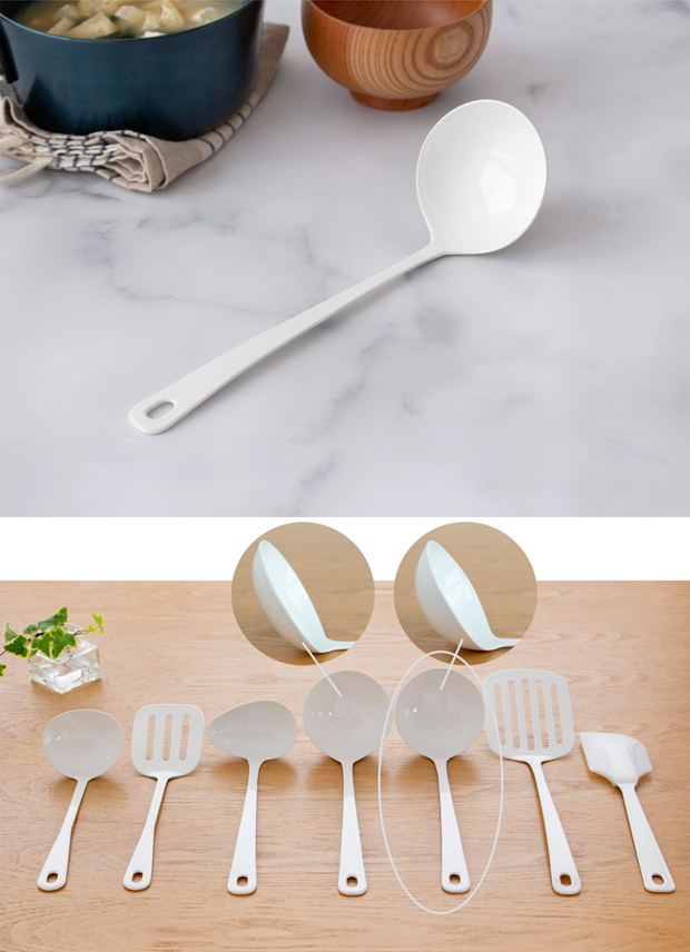 2/25はポイント10倍／ 深型レードル 琺瑯 ホーロー Blanc ブラン 高桑