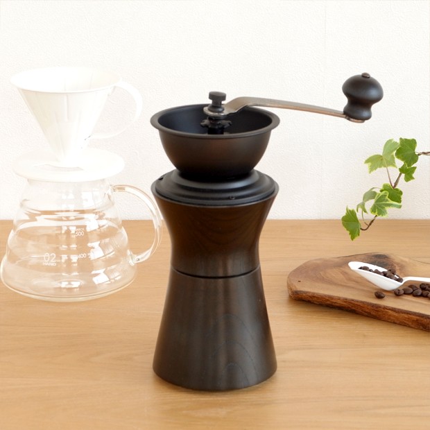 MokuNeji（モクネジ） 手動 コーヒーミル 木製 漆塗り × カリタ Kalita
