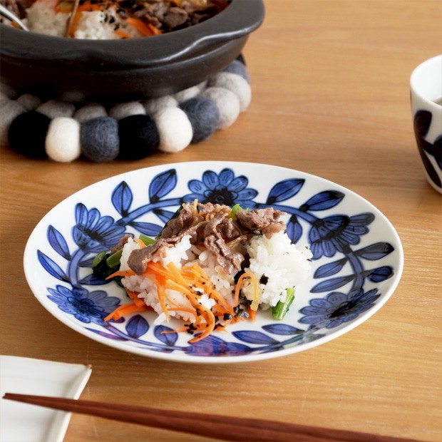 2/25はポイント10倍／ 波佐見焼 西山窯 daisy デイジー プレート 18cm