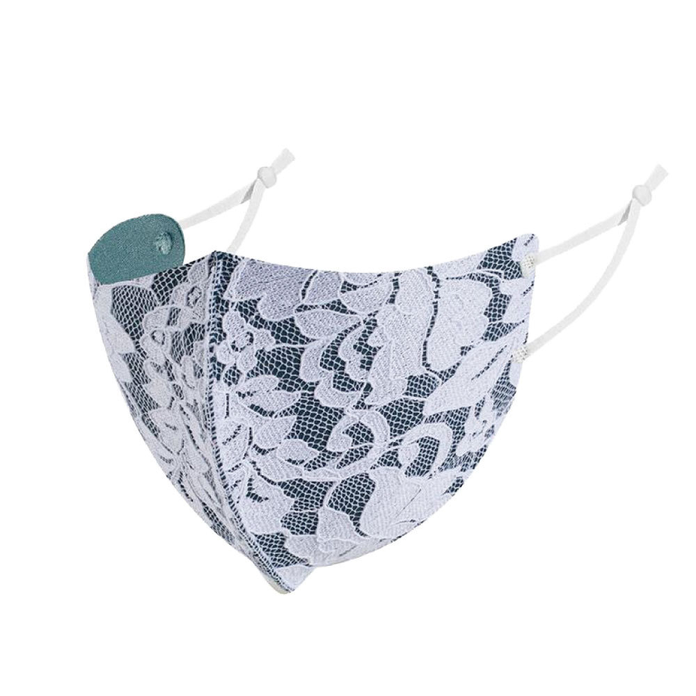 レース花柄マスク ギフト おしゃれな春用マスク 冠婚葬祭用マスク 結婚