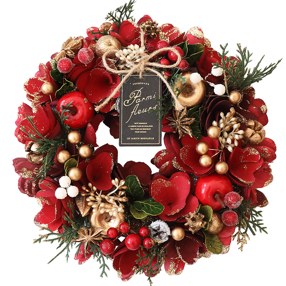 クリスマス輸入リースMサイズ クリスマスリース 玄関 クリスマス