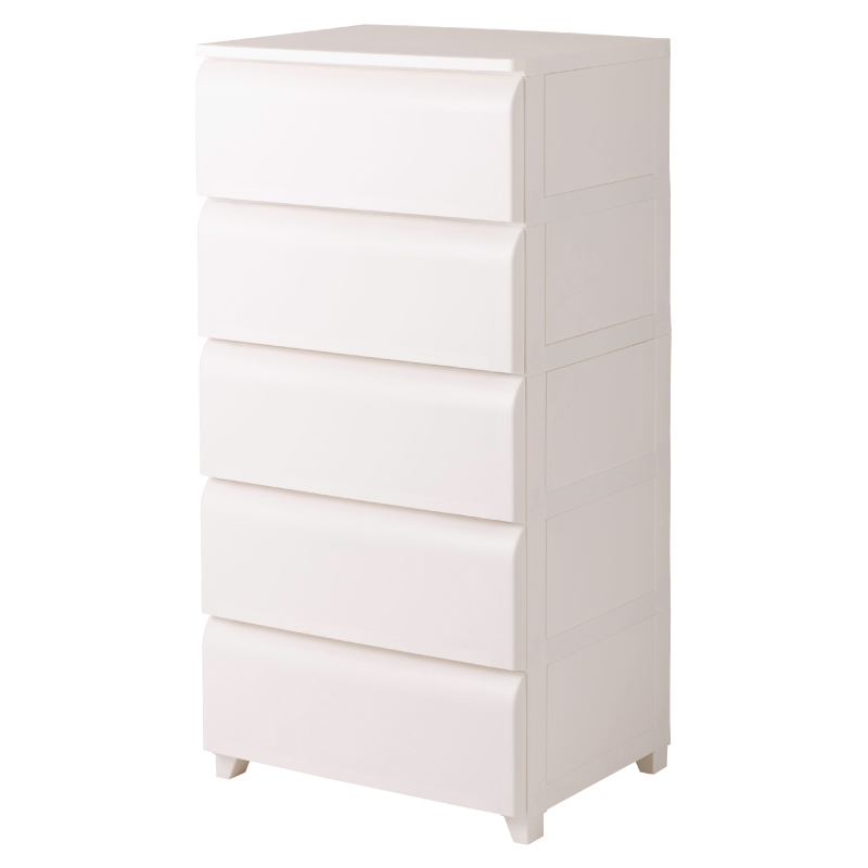 チェスト 5段 白 大容量 引き出し 日本製 タンス 奥行42cm おしゃれ