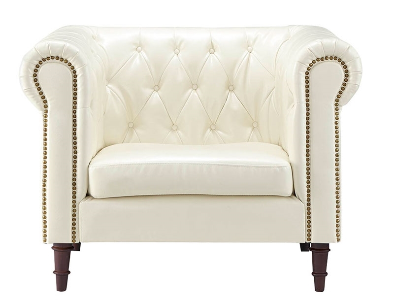 東谷 ソファー 一人掛け 合皮 白 一人用 クラシカル アンティーク 1人