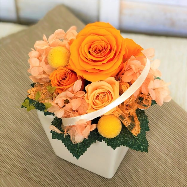 プリザーブドフラワーアレンジメント 選べる7色 プレゼント ギフト