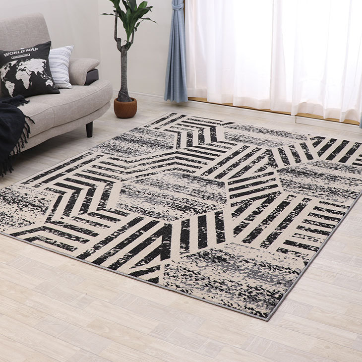 フリーリー ラグ カーペット ウィルトン織 130×185 1.5畳 ラグマット