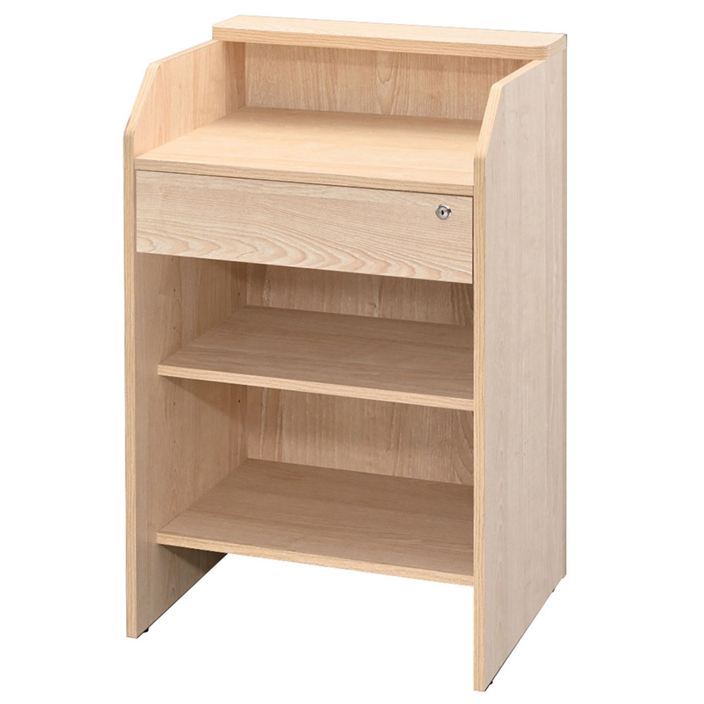 アール・エフ・ヤマカワ 木製 レジカウンター W600×D618×H1000 テンポ