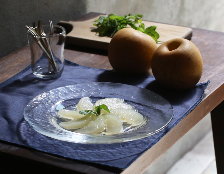 木村硝子店 ヒップ 8インチ リムプレート ガラスプレート ガラス皿