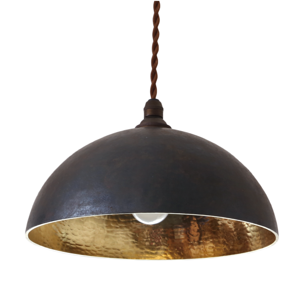 FUTAGAMI（フタガミ） ペンダントランプ 半球 鍛金 黒ムラ ペンダント