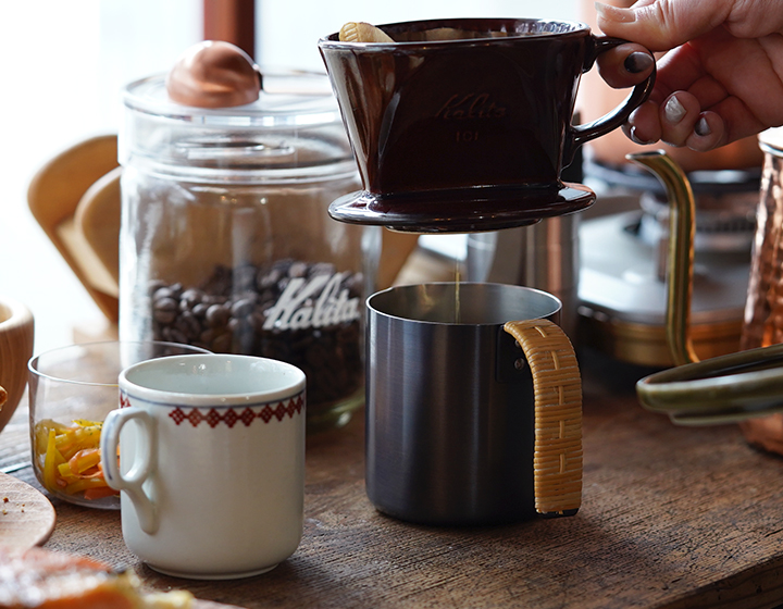 保堂 銅製 コーヒーサーバー 藤つる巻 カップ 燕市 日本製