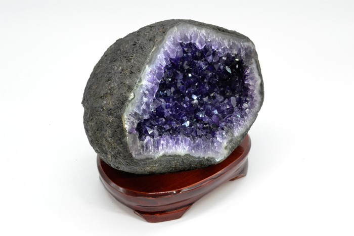 笑口アメジストドーム 【一点物】 ウルグアイ産 : 天然石工房 翡翠