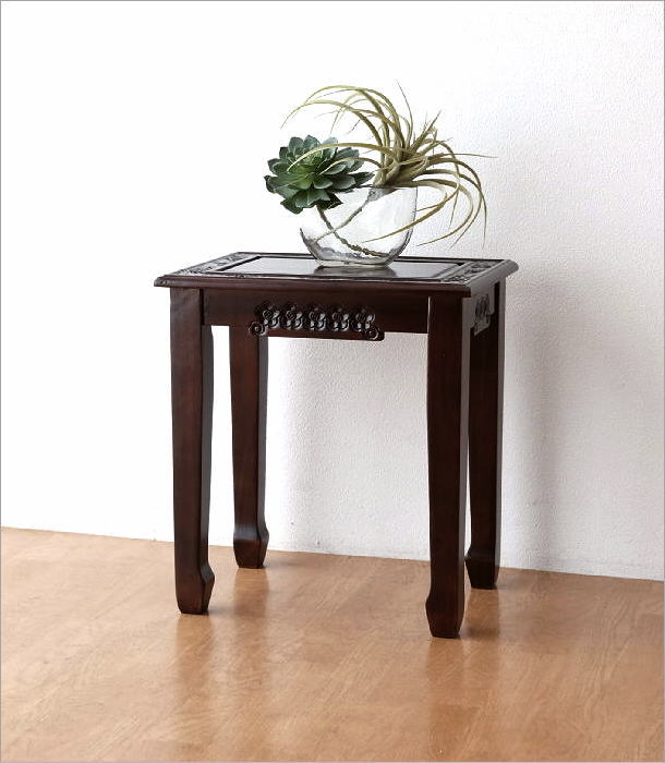 花台 アンティーク調 玄関 花瓶台 室内 ベッド ソファ サイドテーブル