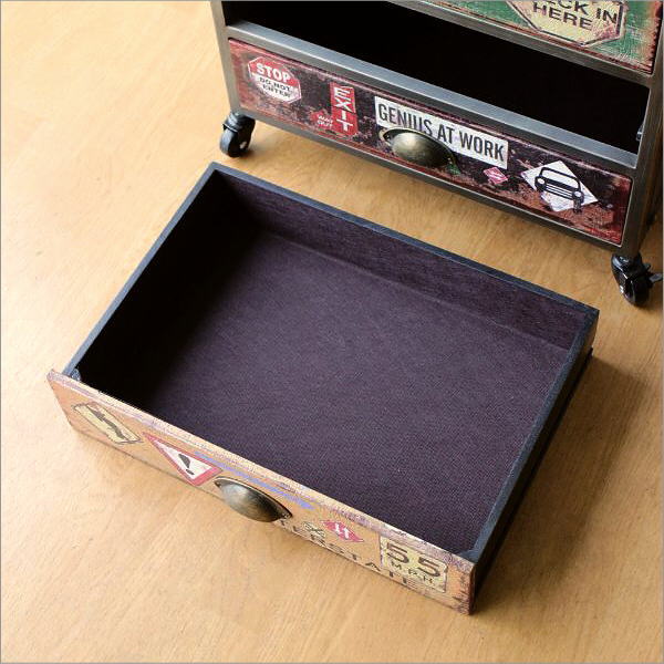 チェスト アメリカン アイアン おしゃれ レトロ ナイトテーブル