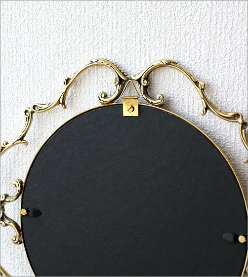 鏡 壁掛けミラー おしゃれ 壁掛け 真鍮 アンティーク かわいい