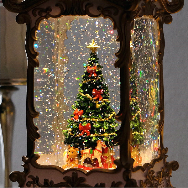 スノードーム クリスマス LEDライト キラキラ 光る クリスマスツリー