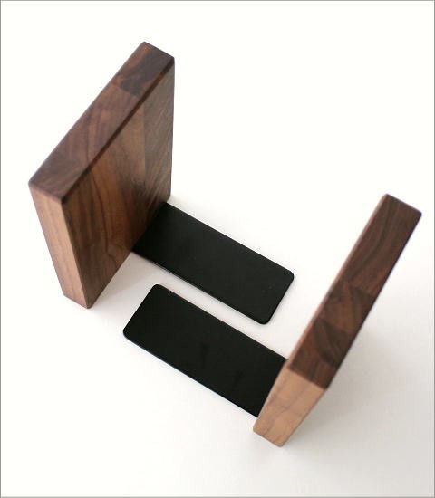 ブックエンド 木製 おしゃれ 本立て 本立 卓上 仕切り ブックスタンド
