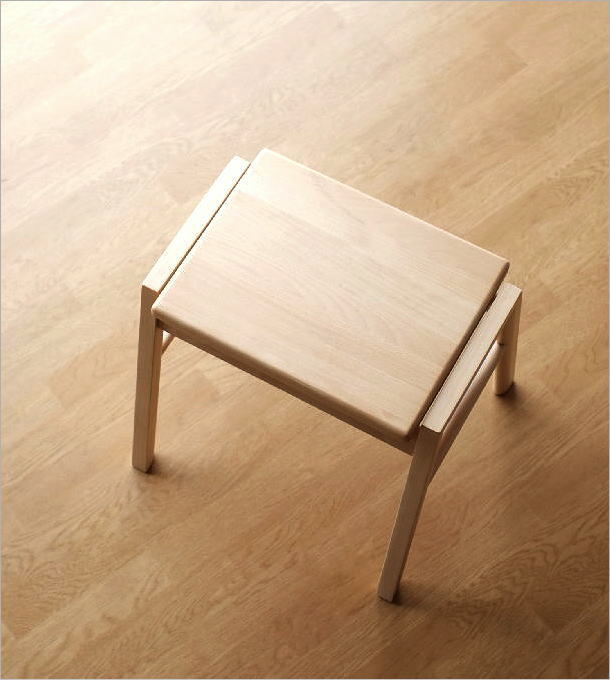 スツール 木製 天然木 無垢材 スタッキング 椅子 おしゃれ ブナ ウッド