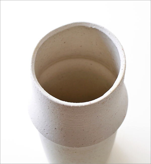 花瓶 花びん 陶器 おしゃれ フラワーベース 竹 デザイン 枝物 円柱 筒