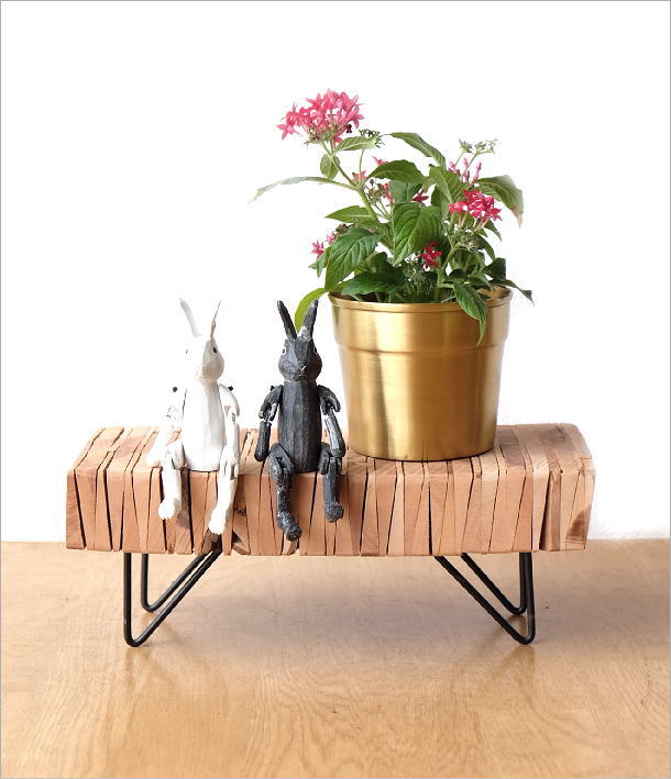 ディスプレイスタンド 花台 フラワースタンド アイアン 木製 おしゃれ