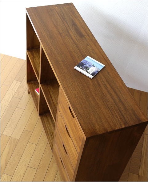 本棚 オープンシェルフ サイドボード リビングボード 飾り棚 引き出し