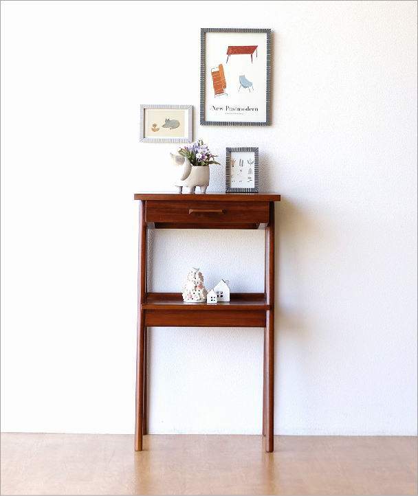 コンソールテーブル スリム アンティーク 北欧 サイドテーブル