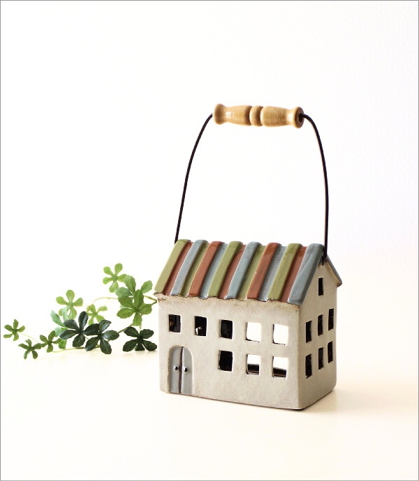 キャンドルホルダー 家 おうち 陶器 アンティーク 北欧 おしゃれ 屋外