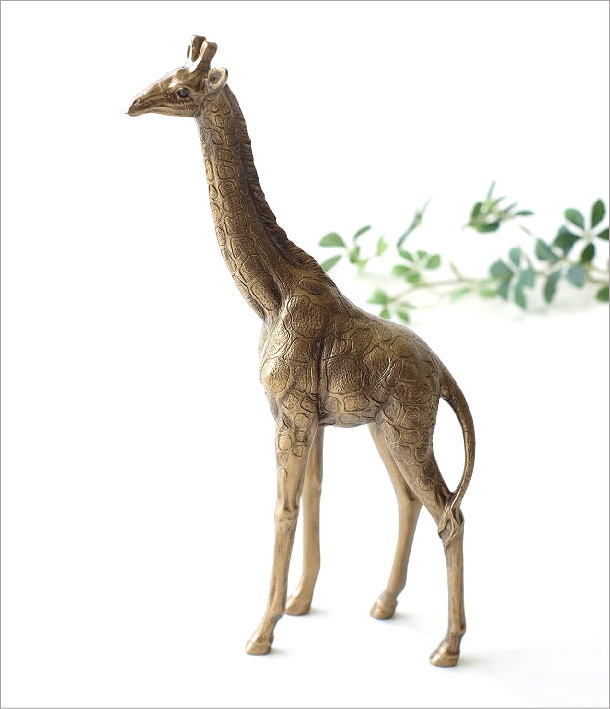 キリン きりん 麒麟 置物 オブジェ おしゃれ アンティーク アニマル