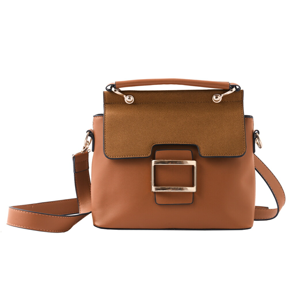 出し入れしやすいスマホ＆ハンカチポケットが付いたサッチェルバッグ