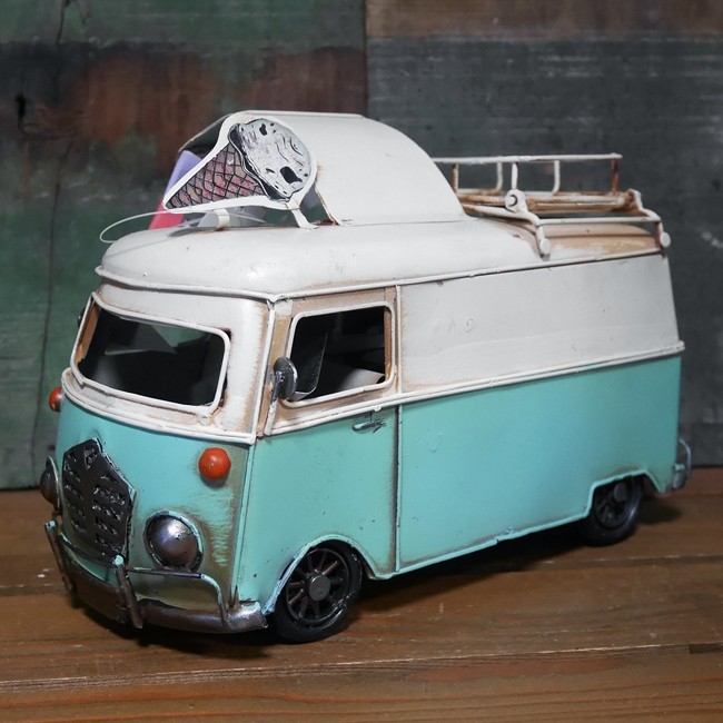 キッチンバスカフェ 自動車 インテリア ワーゲンバス タイプ ブリキの