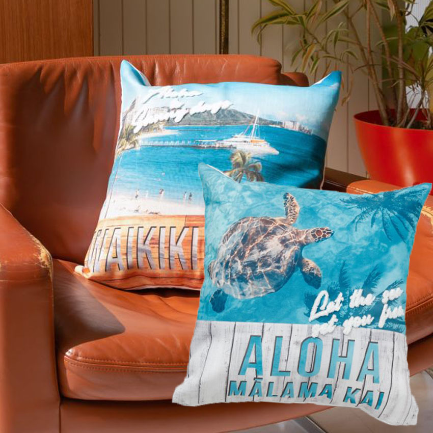 Kahiko（カヒコ） ハワイアン クッションカバー モアニフォト HAWAII