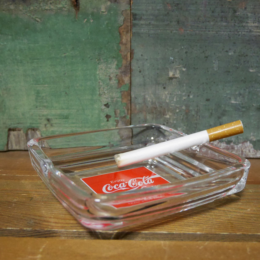 Coca Cola（コカコーラ） 卓上灰皿 coca-cola アッシュトレイ ガラス