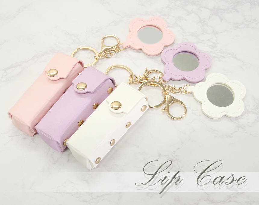 リップクリーム ケース おしゃれ かわいい リップ ホルダー 収納 花