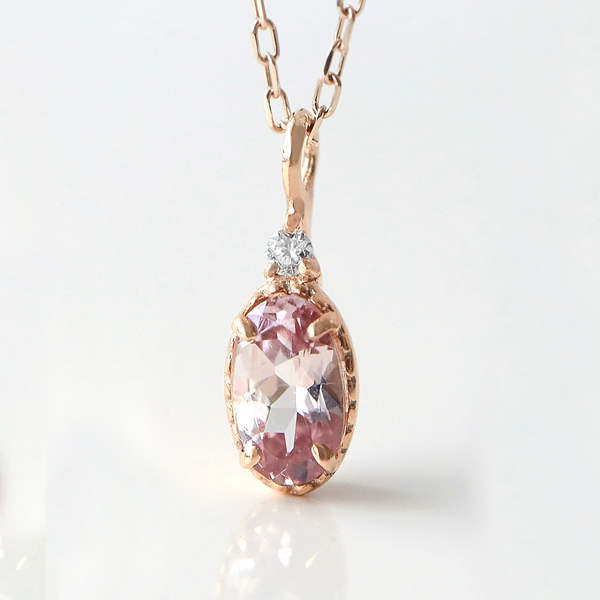 ネックレス 希少石 ドラゴンガーネット ダイヤモンド 0.01ct ミル風