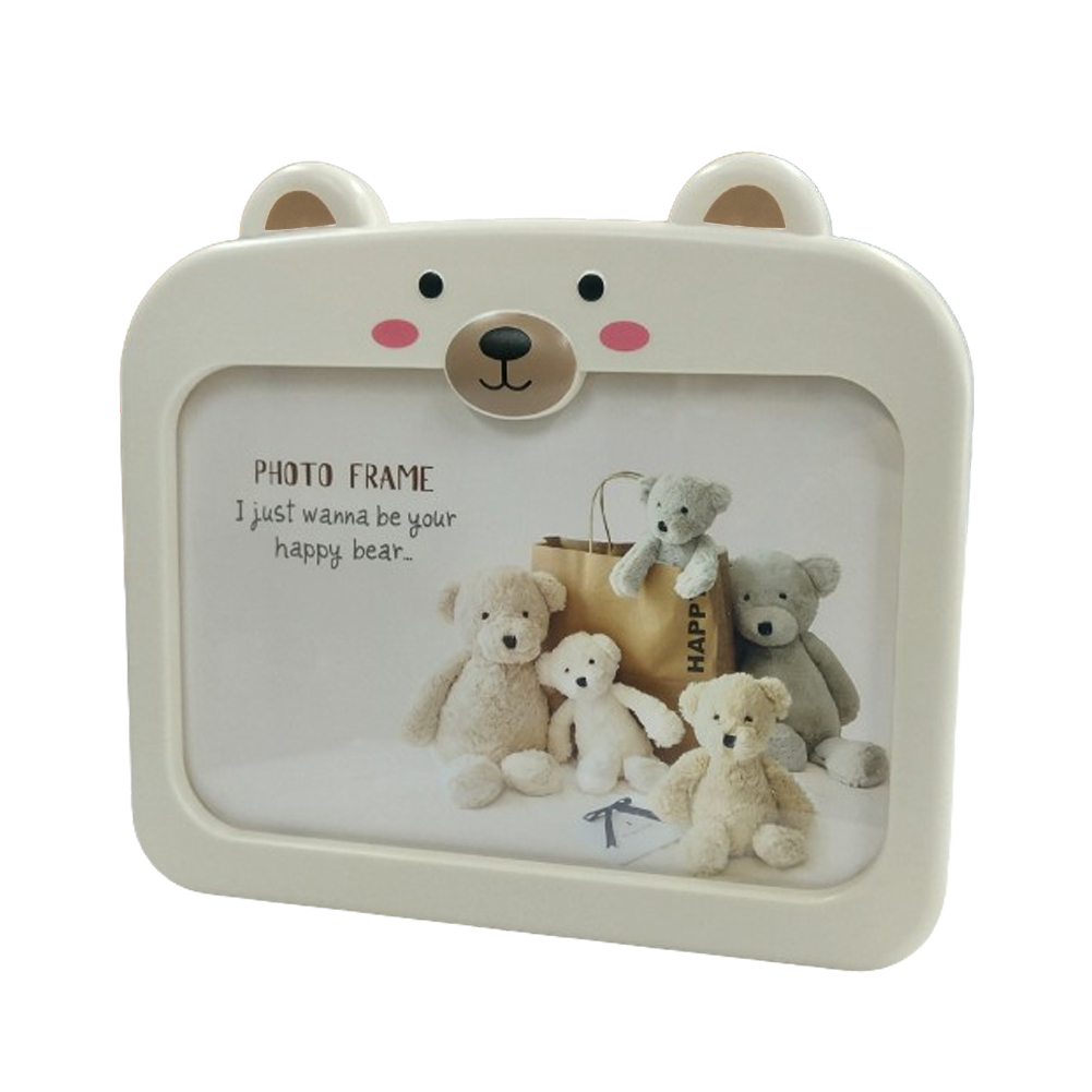 フォトフレーム 写真立て ペン立て おしゃれ かわいい クマ 横置き L版