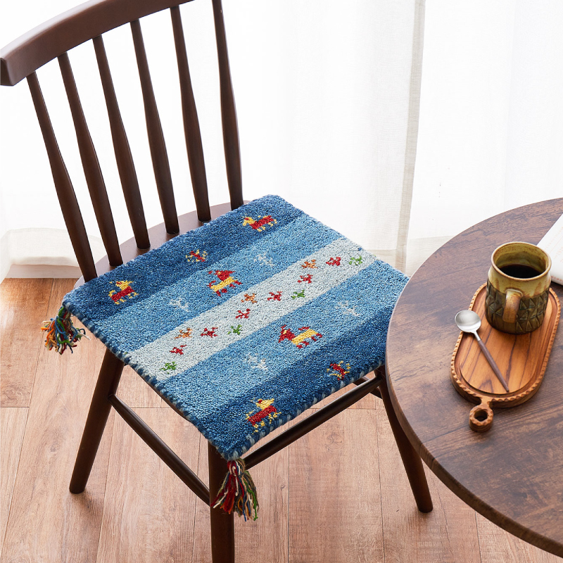 HAGiHARA（萩原） 座布団 チェアパッド ギャッベ ギャベ 正方形 角型