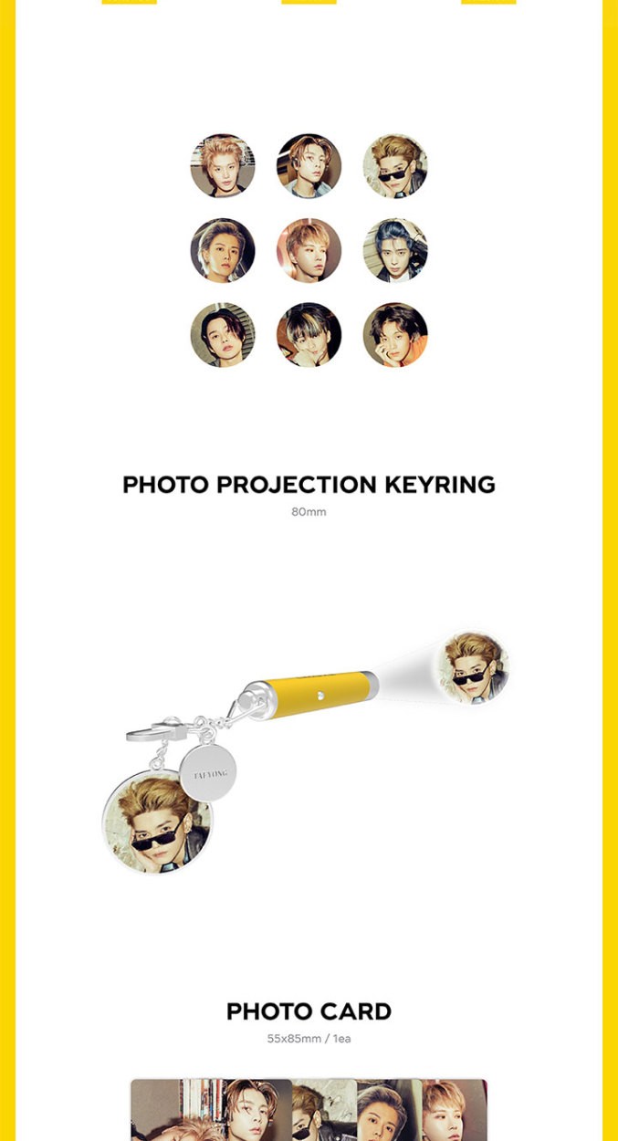 NCT エヌシーティー #127 イリチル NeoZone PHOTO PROJECTION KEYRING