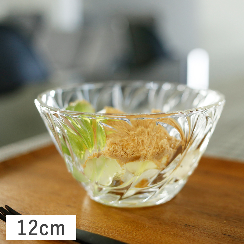 ADERIA 食器 ガラス食器 かき氷 みつ豆 デザート 小鉢 ボウル 12cm