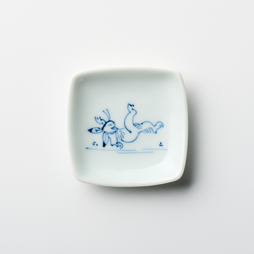 高山寺 角豆皿 6cm 洸淋窯 有田焼 // 和食器 食器 豆皿 姫皿 箸置き