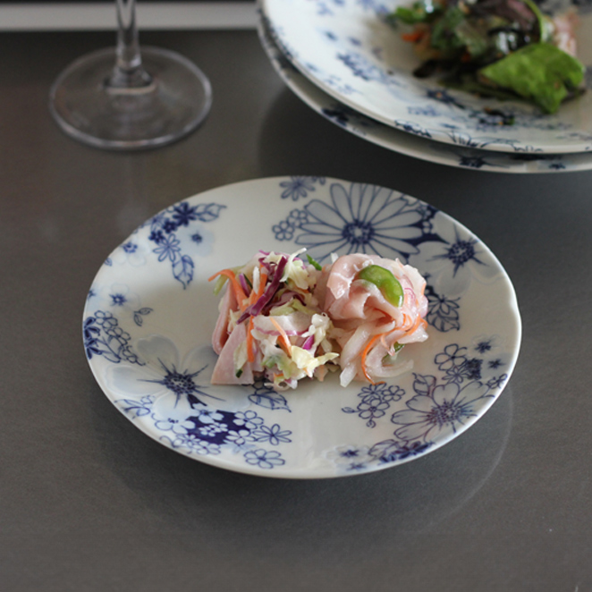 食器 美濃焼 皿 取り皿 16cm プレート 銘々皿 ケーキ皿 花柄 かわいい