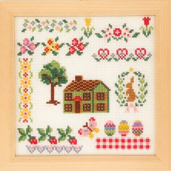 クロスステッチ キット 季節を詰め込んだクロスステッチサンプラー 春