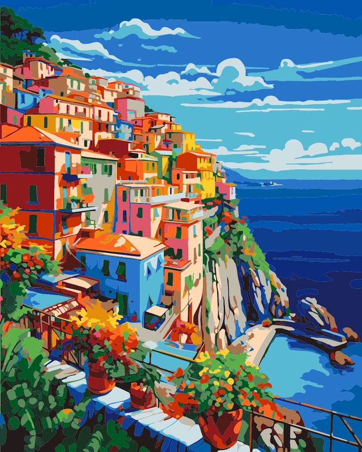 数字油絵 ナンバーペイント 大人の塗り絵 油絵 フレーム付き 数字