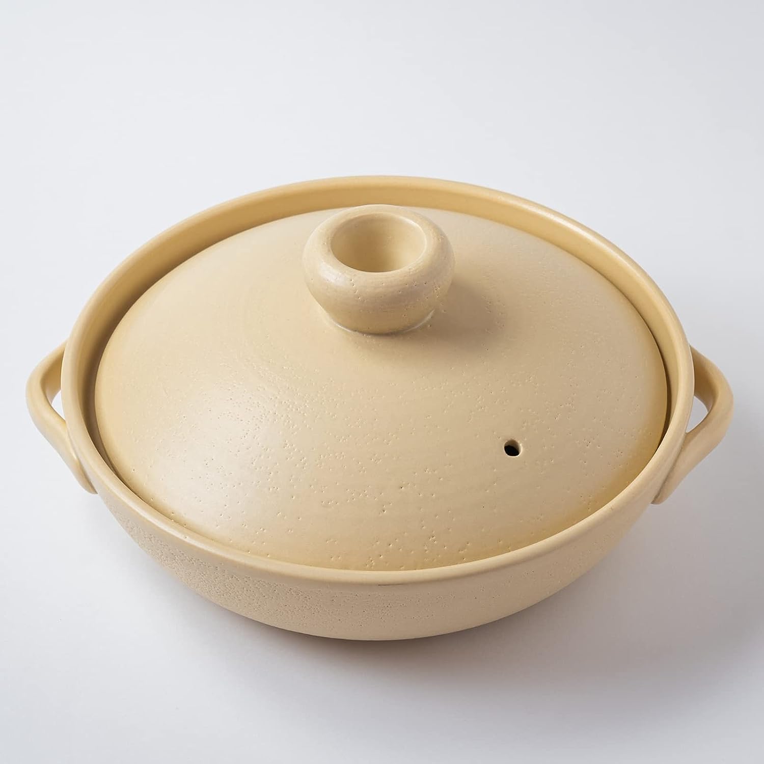 佐治陶器 平手土鍋 8号 おしゃれ 約1500mL 直火対応ブラック