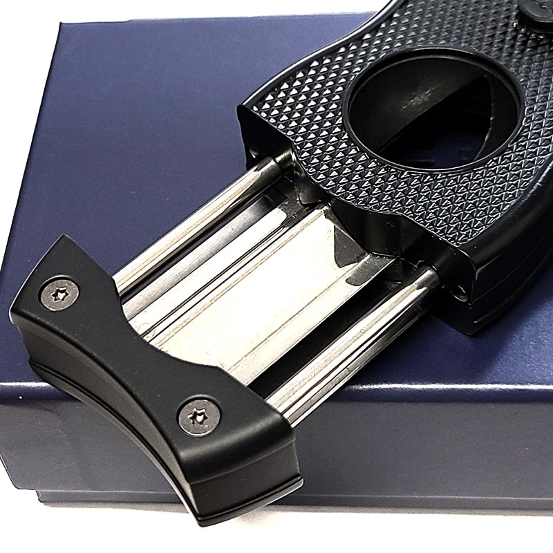 葉巻用 シガーカッター ブラック コリブリ Vカット フラットカット