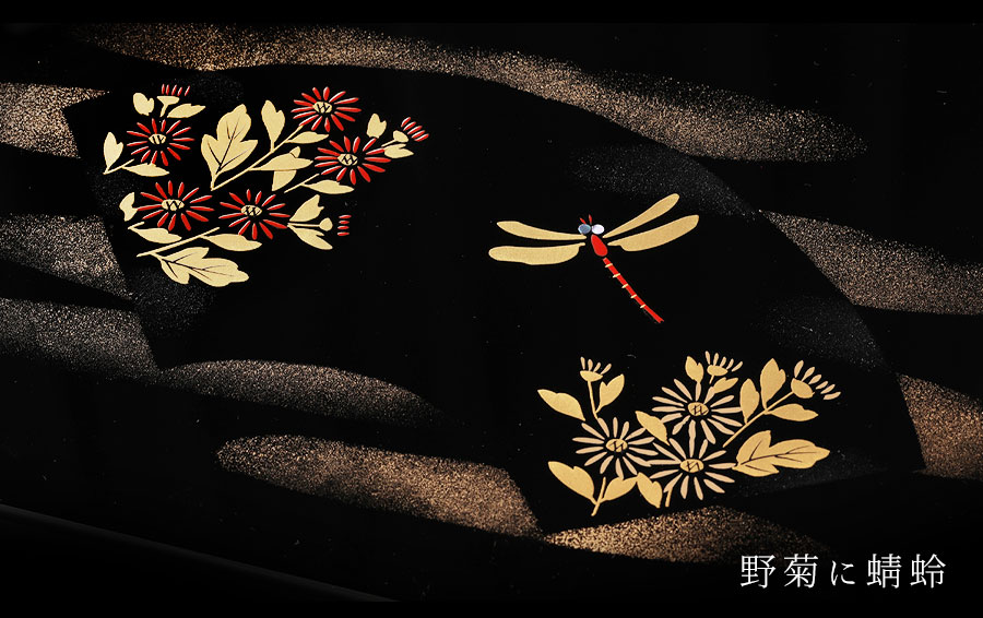 山田平安堂 海外の大切な方への贈り物に 手文庫 蝶に蜻蛉 ＜レター