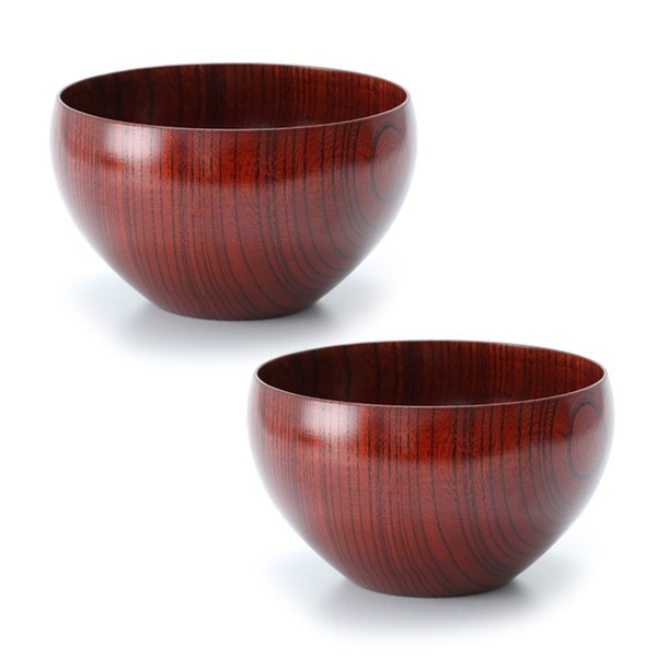 山田平安堂 Bowl(小) 神代・あかね（ペア） 木製/食器/ボウル/漆塗り