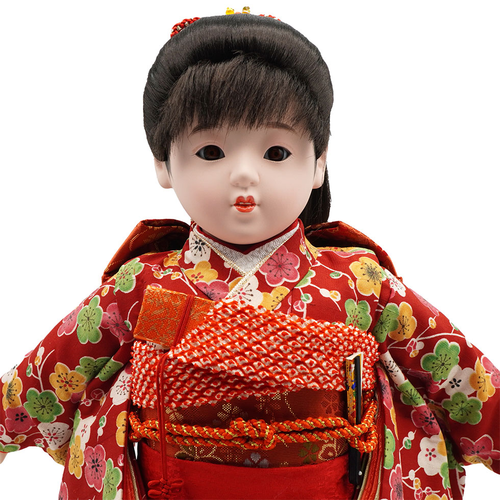 かわいいイマドキの市松人形 10号 ポニーテール 1057-P いちまさん