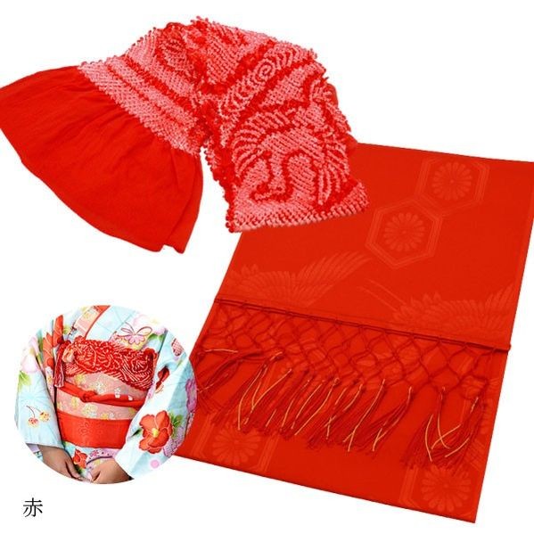 しごき 帯揚 セット 子供 七五三 女の子 志吾貴 帯揚げ 2点セット