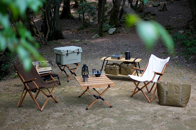 ANOBA（アノバ） ウッドロールトップテーブル AN005 【ツートンカラー