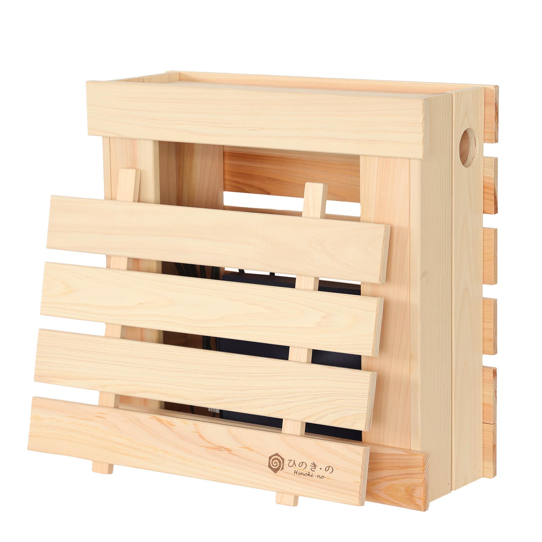 ケーブルボックス（素材：天然木、無垢材）｜整理用品、小物入れ