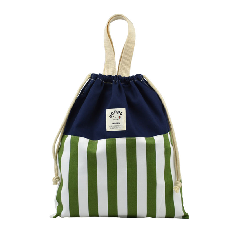 持ち手付き巾着 HOPPE ホッペ 日本製 手作り 入園入学 保育園 幼稚園