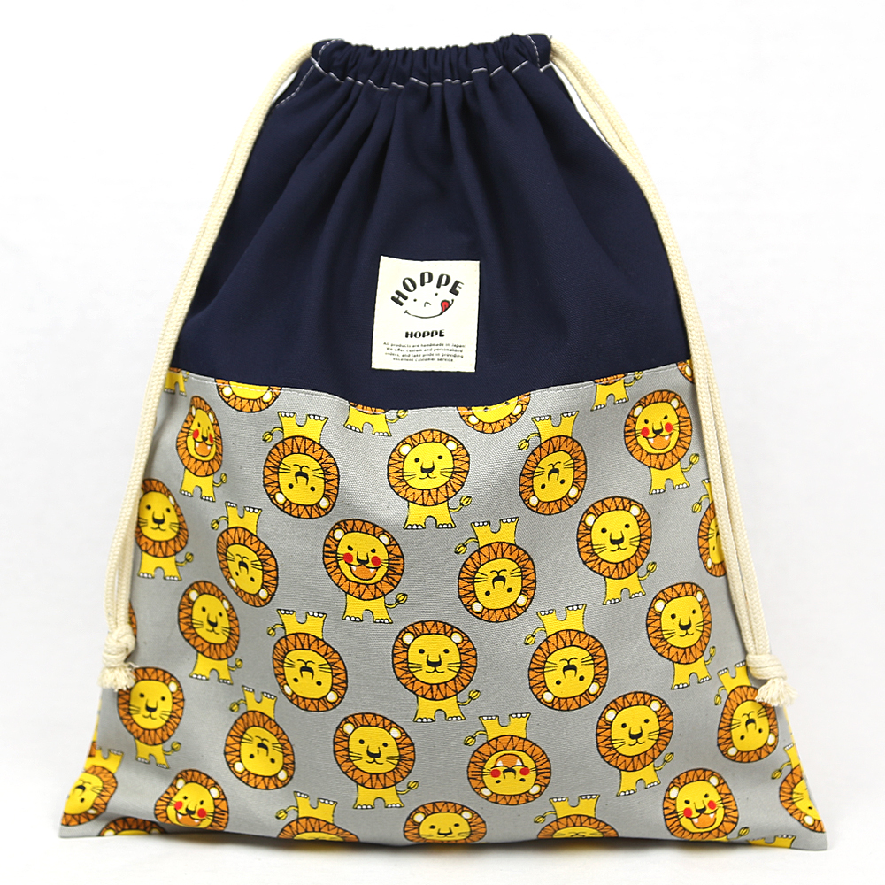 巾着 L HOPPE ホッペ 日本製 手作り 入園入学準備 入園入学グッズ 通園
